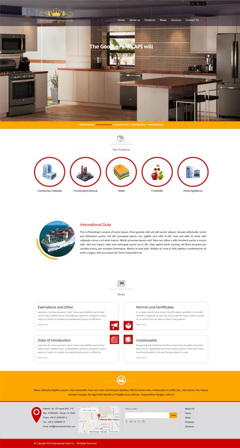 طراحی سایت گروه صنایع زرین تجارت ماهان ، طراحی سایت ، طراحی وب سایت